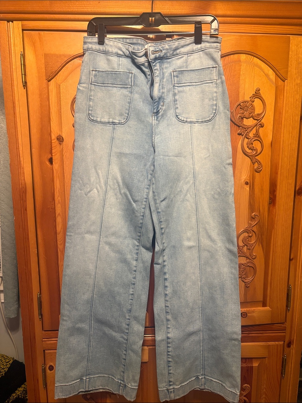 LC Lauren Conrad Light Blue Denim Wide Leg Jeans